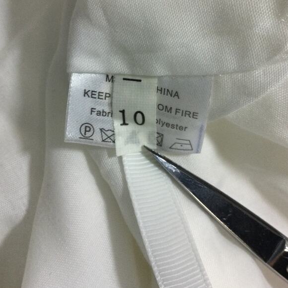 GIRL'S PARTY DRESS SZ 10 white lace flower girl communion baptism NEW B103 - Picture 6 of 7